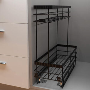 Aceitera desnivel riel a piso con cierre lento