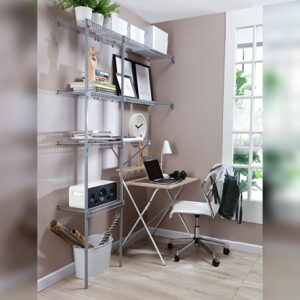 Basic Closet Estantería Metalíca Tipo Closet Armable ajustable de 100 a 250 cm