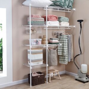 Grand Closet - Estantería Metalíca Tipo Closet Armable ajustable de 100 a 250 cm