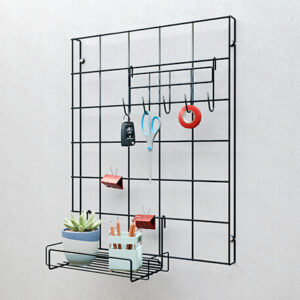 Kit cuadrícula con canastilla y perchero Rejiplas