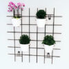 6669 Marco + 4 soportes matera jardin