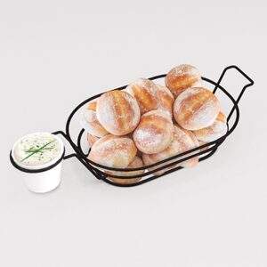 Canasta con soporte salsera