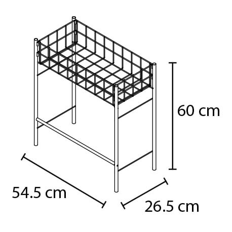 6674 Mueble Jardinero 1 nivel Rejiplas