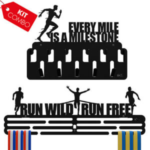 SET X2 PERCHEROS PARA MEDALLAS Y ACCESORIOS RUNNER MEN
