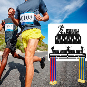 SET X2 PERCHEROS PARA MEDALLAS Y ACCESORIOS RUNNER MEN