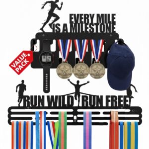 SET X2 PERCHEROS PARA MEDALLAS Y ACCESORIOS RUNNER MEN