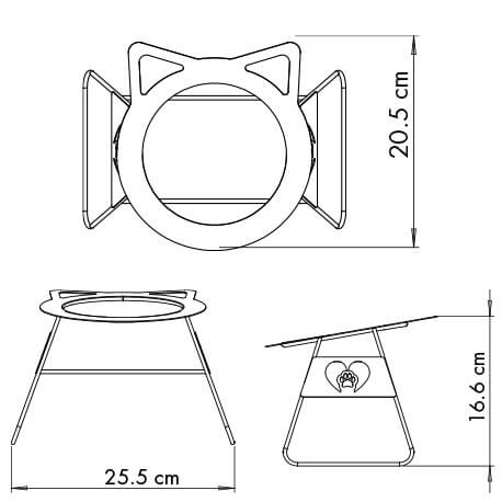 Comedero para gatos Rejiplas