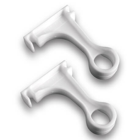 2 Soportes para tubo colgadero en clóset Rejiplas