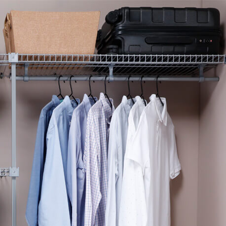 2 Soportes para tubo colgadero en clóset Rejiplas