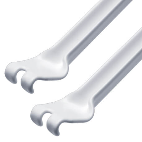 2 Soportes diagonales uña para fijar entrepaños Rejiplas