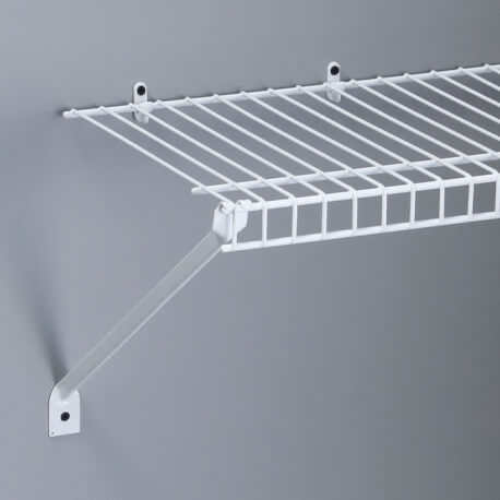 2 Soportes diagonales uña para fijar entrepaños Rejiplas