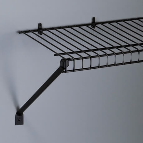 2 Soportes diagonales uña para fijar entrepaños Rejiplas