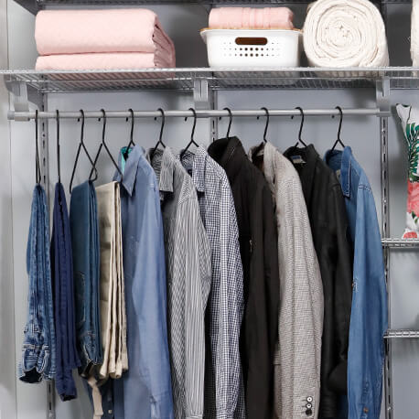 2 soportes de tubo para soporte Brazo Mix en closet Rejiplas