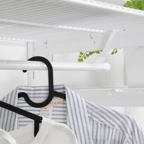 2 soportes de tubo para soporte Brazo Mix en closet Rejiplas