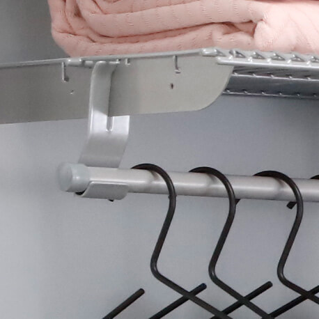 2 soportes de tubo para soporte Brazo Mix en closet Rejiplas