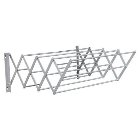 Tendedero aluminio 11 tubos 70 cm, máxima capacidad de secado