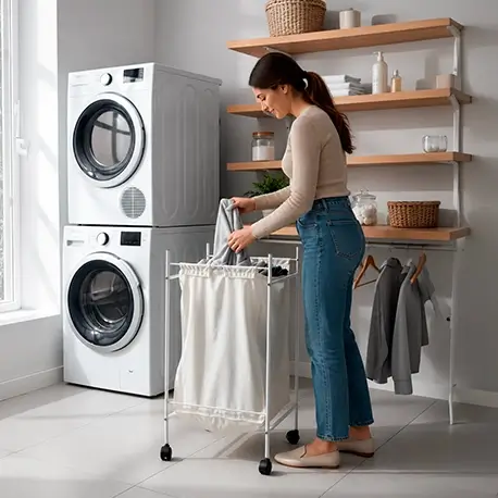 Tolva rodante Rejiplas para almacenar la ropa para lavar