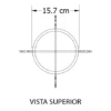 Soporte piso arco alto Rejiplas para sembrar plantas