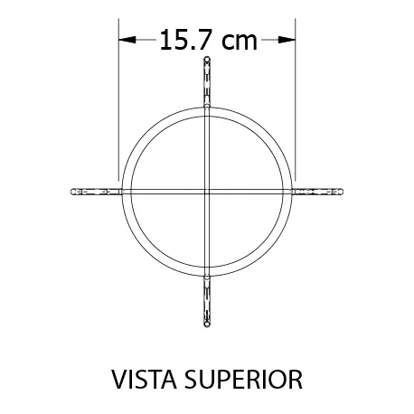 Soporte piso arco alto Rejiplas para sembrar plantas