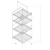 Mueble Exhibidor en acero 50X50 cm con marco para publicidad